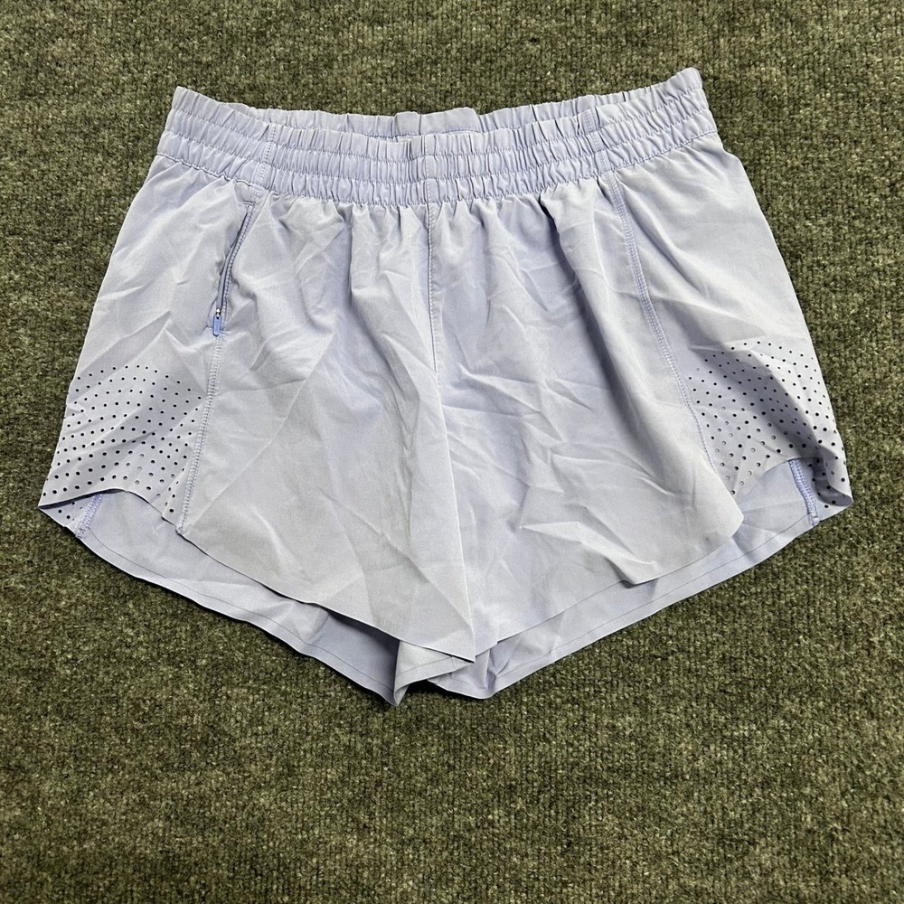 Athleta Hustle 4.5" Shorts Womens Size S Purple Lavender Running Athletic Gym